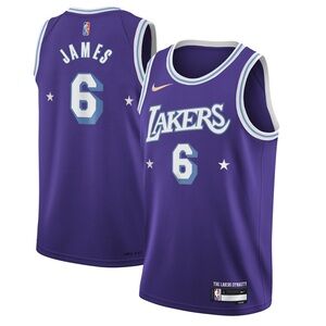 Nike Lakers LeBron James Jersey Youth City Edition